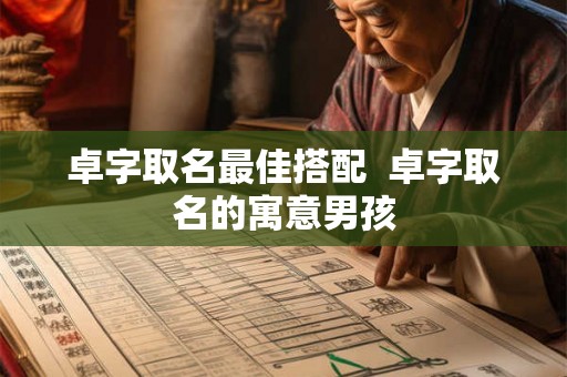 卓字取名最佳搭配 卓字取名的寓意男孩 卓字取名最佳搭配 卓字取名的寓意男孩