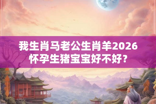 我生肖马老公生肖羊2026怀孕生猪宝宝好不好？