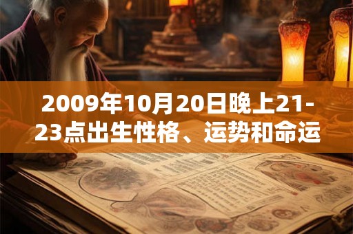 2009年10月20日晚上21-23点出生性格、运势和命运