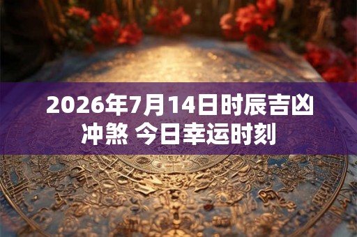 2026年7月14日时辰吉凶冲煞 今日幸运时刻