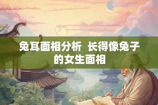 兔耳面相分析  长得像兔子的女生面相