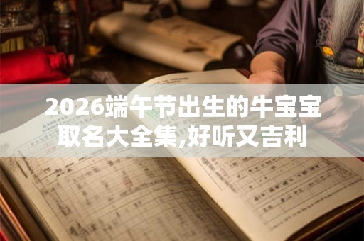 2026端午节出生的牛宝宝取名大全集,好听又吉利