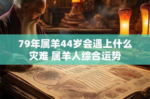 79年属羊44岁会遇上什么灾难 属羊人综合运势