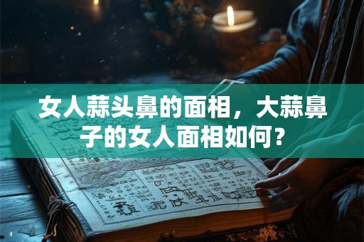 女人蒜头鼻的面相,大蒜鼻子的女人面相如何? 女人蒜头鼻的面相,大蒜鼻子的女人面相如何?