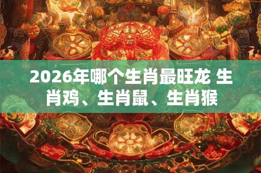 2026年哪个生肖最旺龙 生肖鸡、生肖鼠、生肖猴