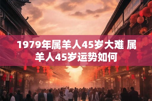 1979年属羊人45岁大难 属羊人45岁运势如何 1979年属羊人45岁大难 属羊人45岁运势如何