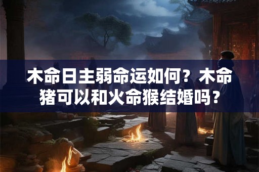木命日主弱命运如何？木命猪可以和火命猴结婚吗？