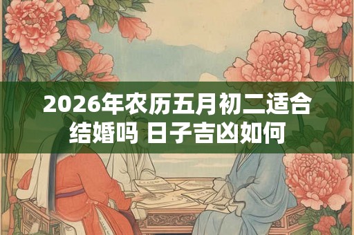 2026年农历五月初二适合结婚吗 日子吉凶如何