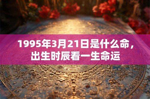 1995年3月21日是什么命,出生时辰看一生命运 1995年3月21日是什么命,出生时辰看一生命运