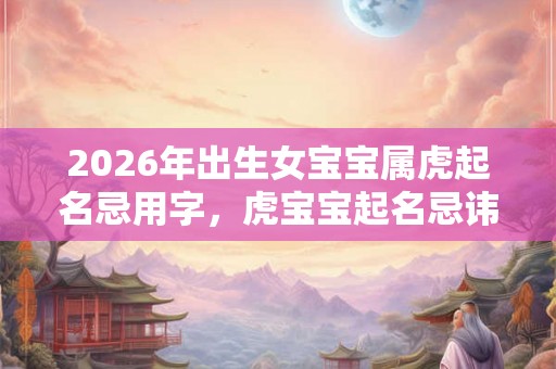 2026年出生女宝宝属虎起名忌用字,虎宝宝起名忌讳 2026年出生女宝宝属虎起名忌用字,虎宝宝起名忌讳