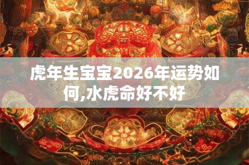 虎年生宝宝2026年运势如何,水虎命好不好