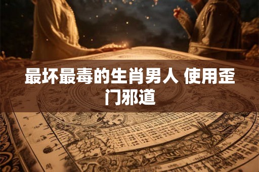 最坏最毒的生肖男人 使用歪门邪道