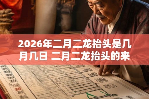 2026年二月二龙抬头是几月几日 二月二龙抬头的来历和风俗