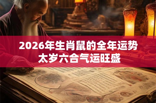 2026年生肖鼠的全年运势 太岁六合气运旺盛