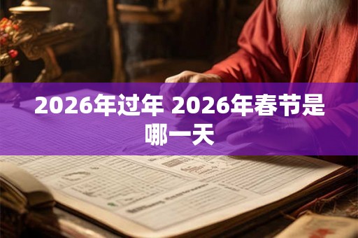 2026年过年 2026年春节是哪一天