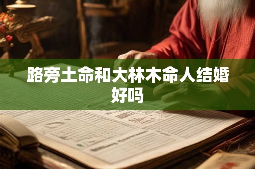 路旁土命和大林木命人结婚好吗