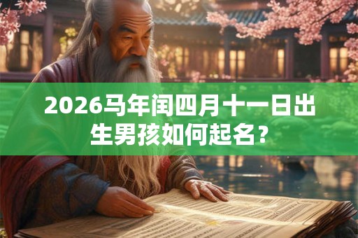 2026马年闰四月十一日出生男孩如何起名？