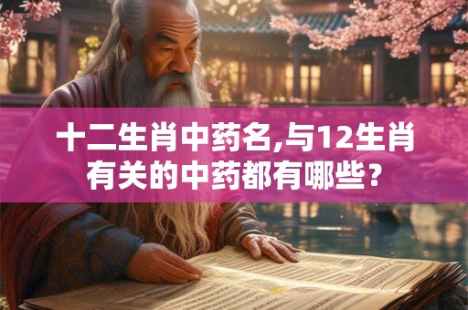 十二生肖中药名,与12生肖有关的中药都有哪些? 十二生肖中药名,与12生肖有关的中药都有哪些?