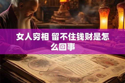 女人穷相 留不住钱财是怎么回事