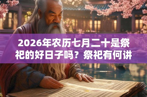 2026年农历七月二十是祭祀的好日子吗？祭祀有何讲究？