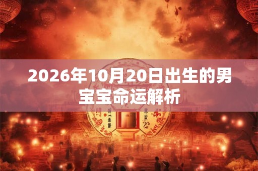 2026年10月20日出生的男宝宝命运解析