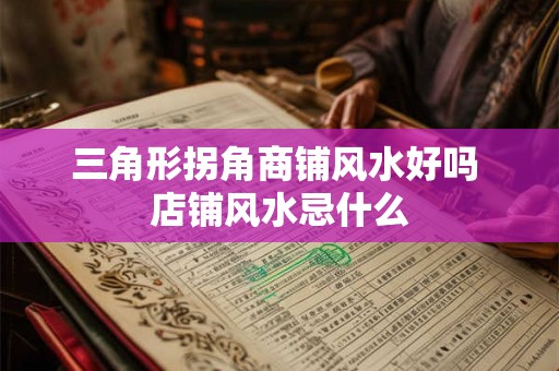 三角形拐角商铺风水好吗 店铺风水忌什么