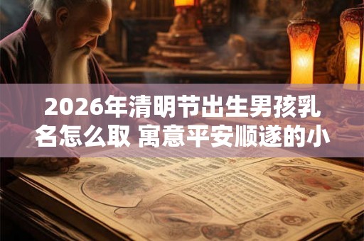 2026年清明节出生男孩乳名怎么取 寓意平安顺遂的小名推荐