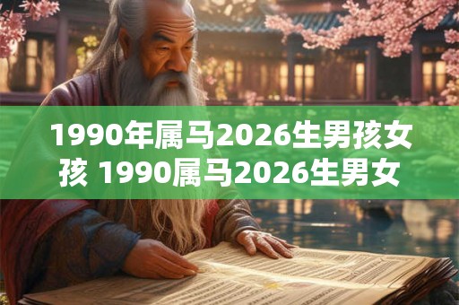 1990年属马2026生男孩女孩 1990属马2026生男女