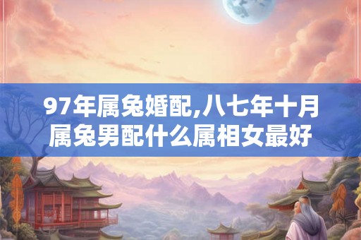 97年属兔婚配,八七年十月属兔男配什么属相女最好