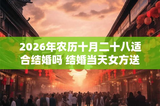 2026年农历十月二十八适合结婚吗 结婚当天女方送亲规矩