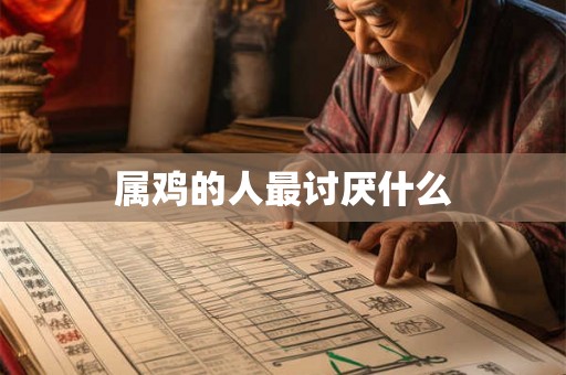 属鸡的人最讨厌什么