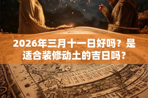 2026年三月十一日好吗？是适合装修动土的吉日吗？
