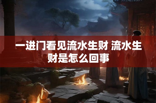 一进门看见流水生财 流水生财是怎么回事 一进门看见流水生财 流水生财是怎么回事