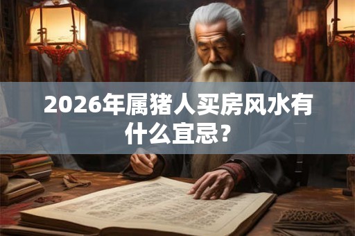 2026年属猪人买房风水有什么宜忌？