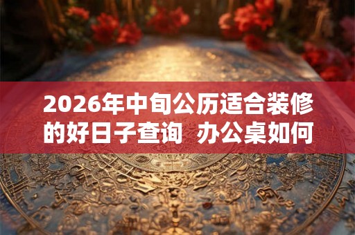 2026年中旬公历适合装修的好日子查询 办公桌如何摆放才好 2026年中旬公历适合装修的好日子查询 办公桌如何摆放才好