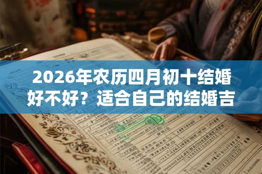 2026年农历四月初十结婚好不好?适合自己的结婚吉日怎么看? 2026年农历四月初十结婚好不好?适合自己的结婚吉日怎么看?