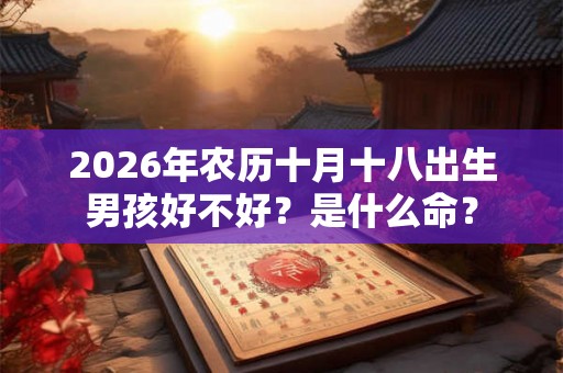 2026年农历十月十八出生男孩好不好？是什么命？