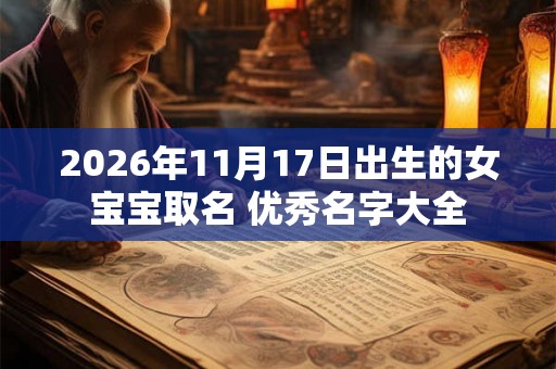 2026年11月17日出生的女宝宝取名 优秀名字大全