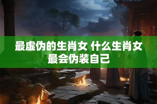 最虚伪的生肖女 什么生肖女最会伪装自己