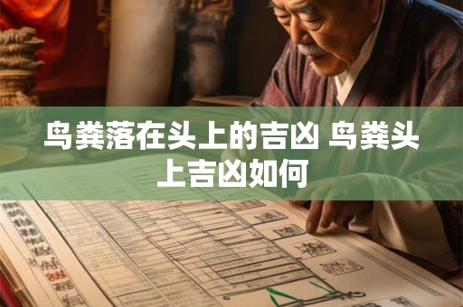 鸟粪落在头上的吉凶 鸟粪头上吉凶如何
