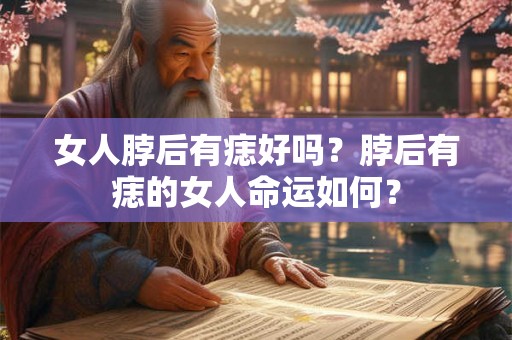 女人脖后有痣好吗?脖后有痣的女人命运如何? 女人脖后有痣好吗?脖后有痣的女人命运如何?