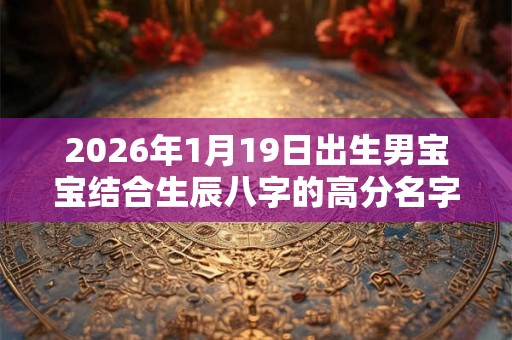 2026年1月19日出生男宝宝结合生辰八字的高分名字推荐