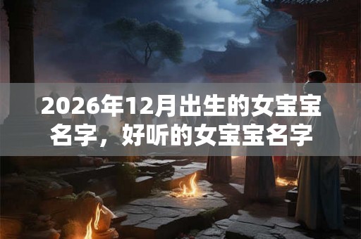 2026年12月出生的女宝宝名字，好听的女宝宝名字