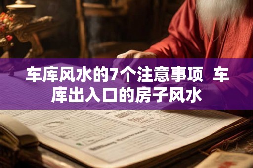 车库风水的7个注意事项  车库出入口的房子风水