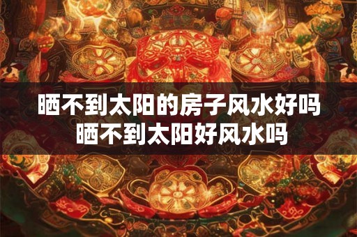 晒不到太阳的房子风水好吗 晒不到太阳好风水吗