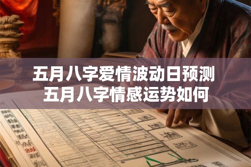 五月八字爱情波动日预测 五月八字情感运势如何