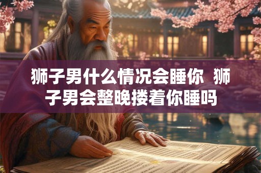 狮子男什么情况会睡你  狮子男会整晚搂着你睡吗