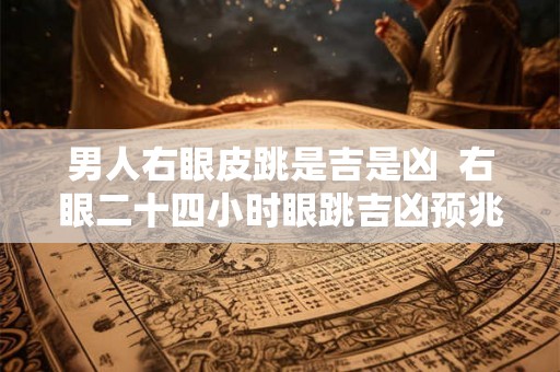 男人右眼皮跳是吉是凶 右眼二十四小时眼跳吉凶预兆 男人右眼皮跳是吉是凶 右眼二十四小时眼跳吉凶预兆