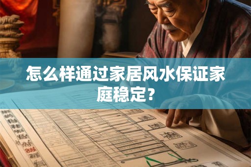 怎么样通过家居风水保证家庭稳定？