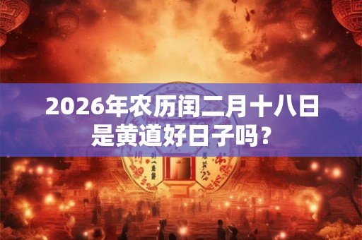 2026年农历闰二月十八日是黄道好日子吗? 2026年农历闰二月十八日是黄道好日子吗?